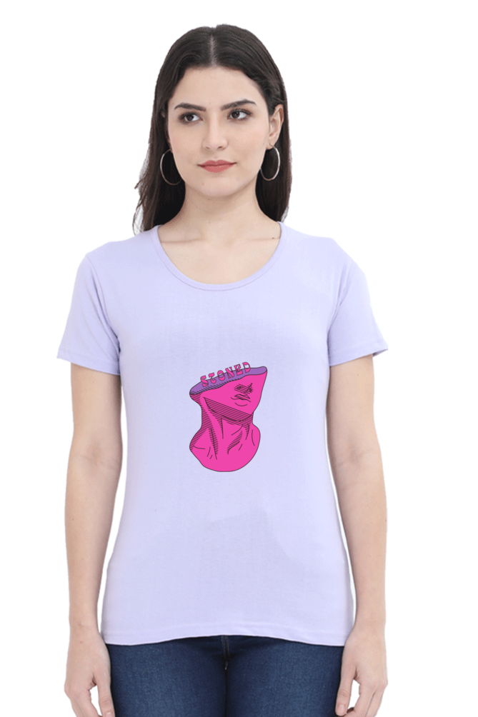 Women’s Round Neck Stones T-Shirts - Stoned Head