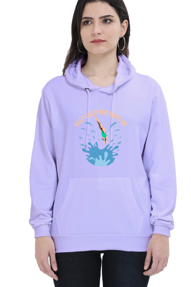 Women's Swimming Sweatshirts Hoodie - Swim On