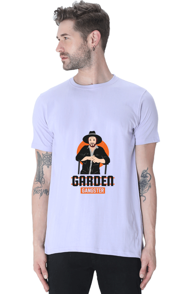 Men's Gardening Cotton Round Neck T-Shirt - gangster