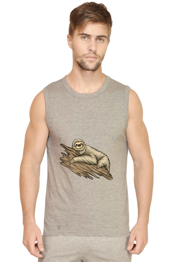 Men’s Sloth Gym Vest - just chill