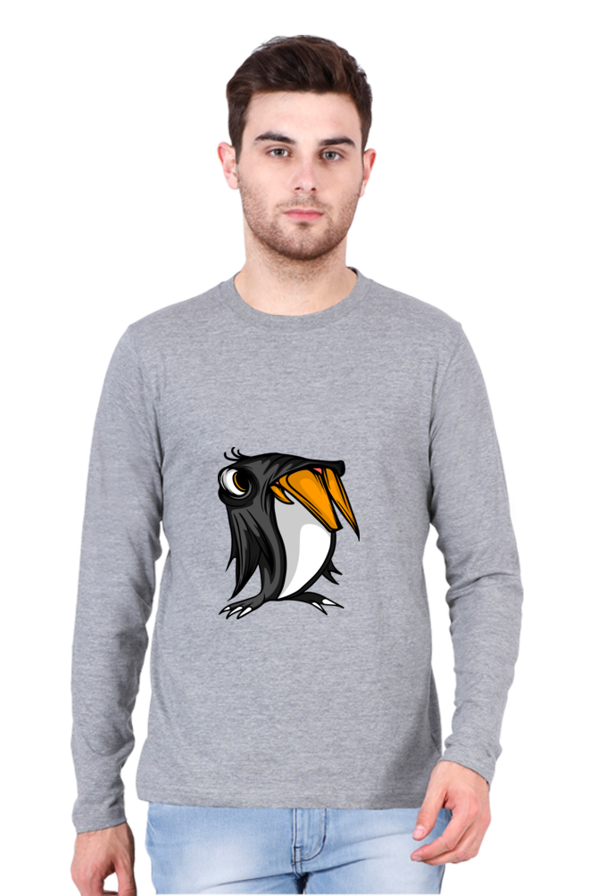 Men’s  Animal's & Monster's Full Sleeve - T Shirt - monster penguin