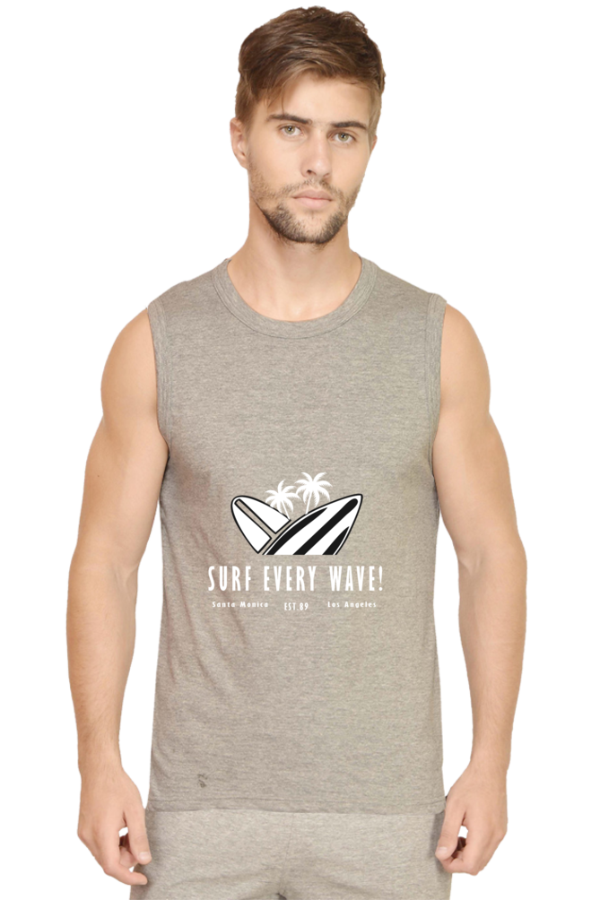 Men’s Summer Gym Vest - Surf Wave
