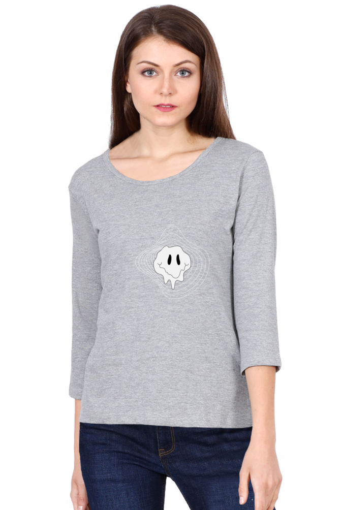 Women’s Full Sleeve T-Shirt - Irregular Face