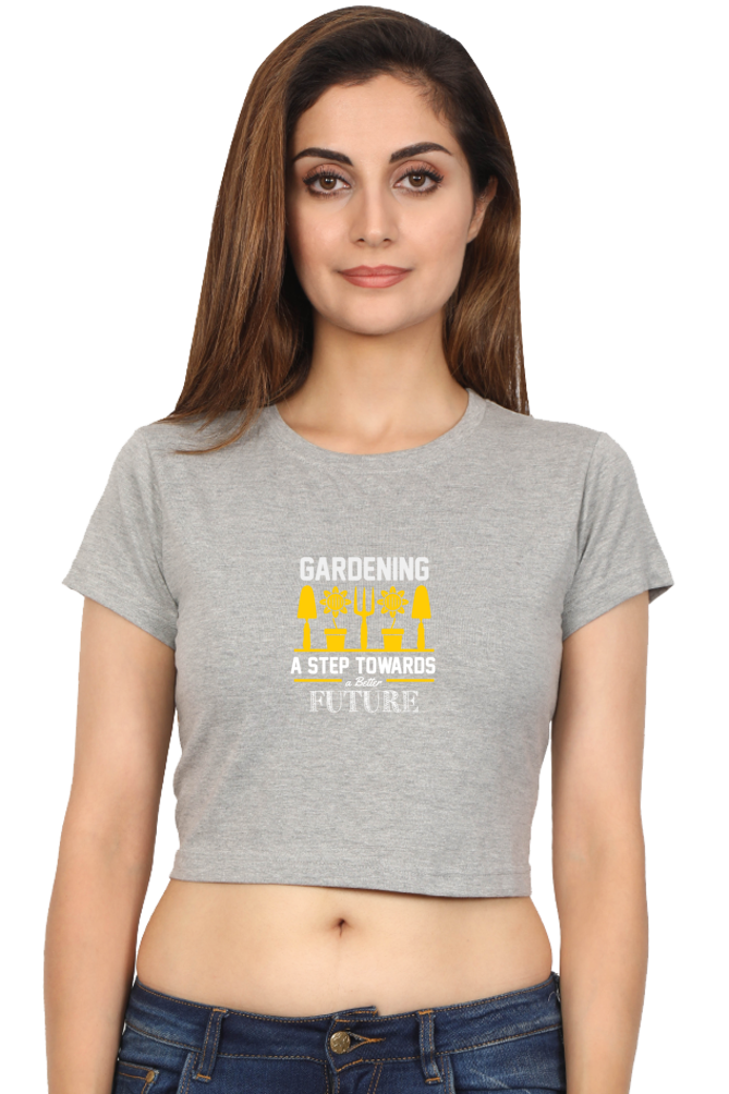 Women Gardening Crop Top -  future