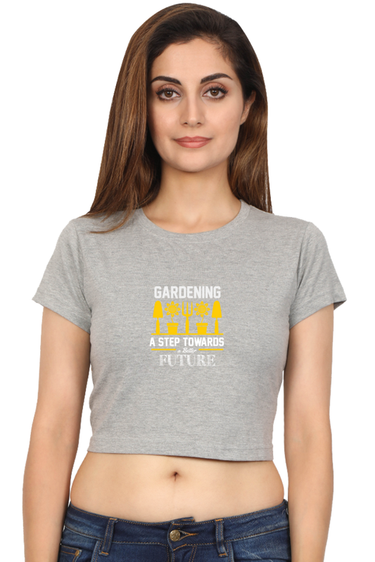 Women Gardening Crop Top -  future