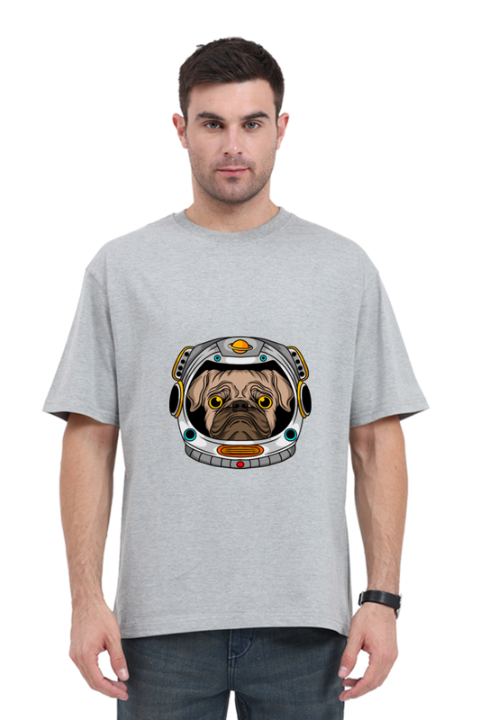 Men Animal's & Monster's  Oversized Classic T Shirt  -  helmet dog