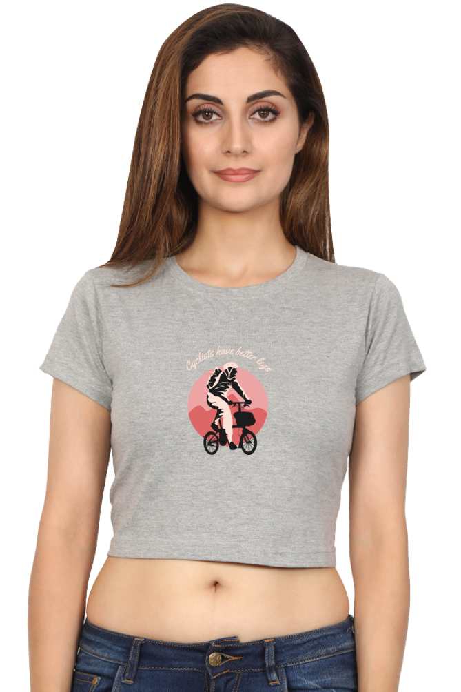 Women Rider Crop Top - cyclist