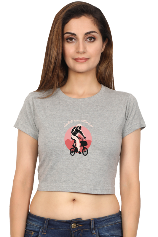 Women Rider Crop Top - cyclist