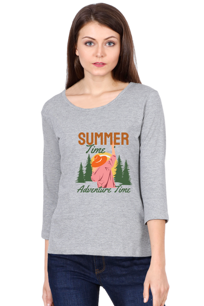 Women’s Full Sleeves Summer T-Shirts -  Adventure