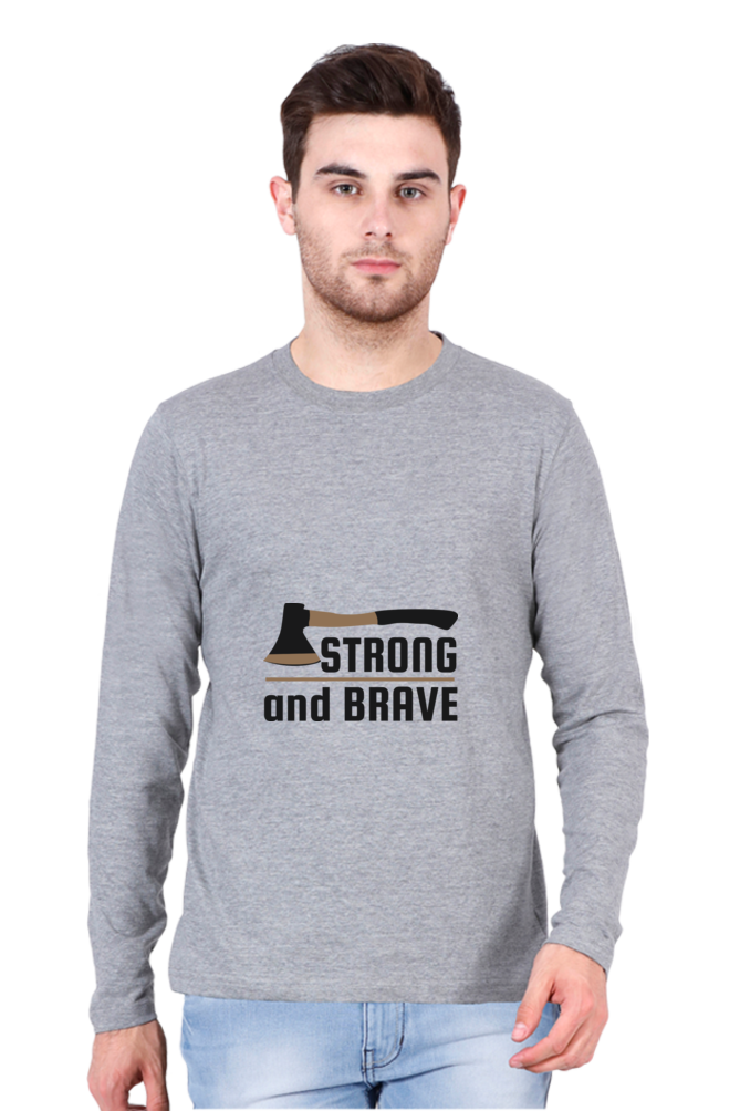 Men’s  Adventure Full Sleeve - T Shirt - brave