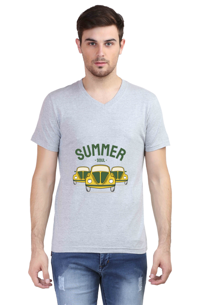 Men's Summer V Neck T-Shirt - Soul
