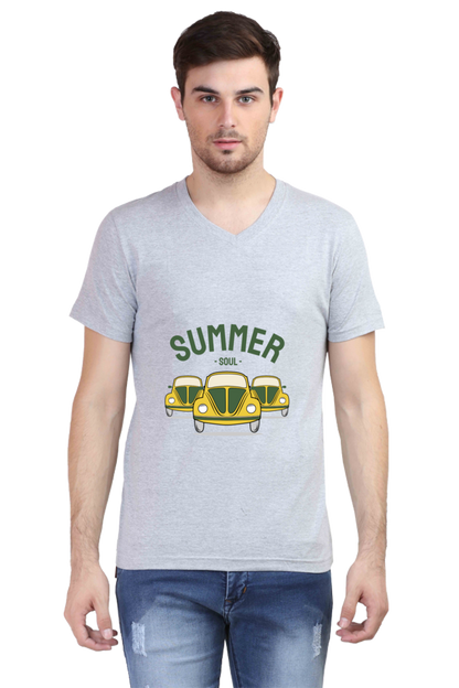 Men's Summer V Neck T-Shirt - Soul