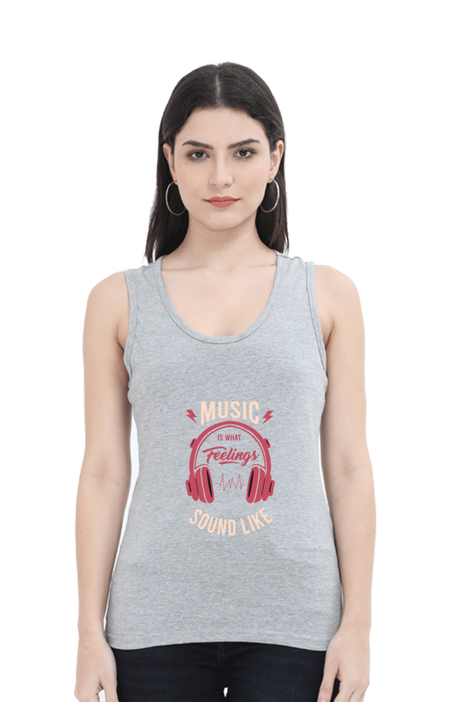 Women Music Tank Top - Feelings