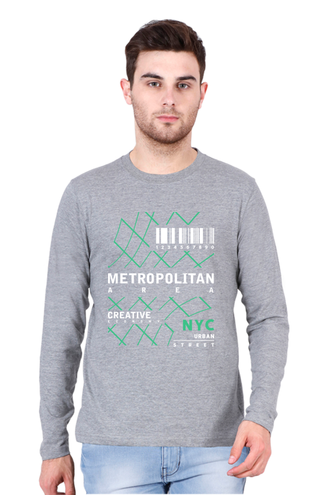 Men’s Full Sleeve - T Shirt -  Metropolitan