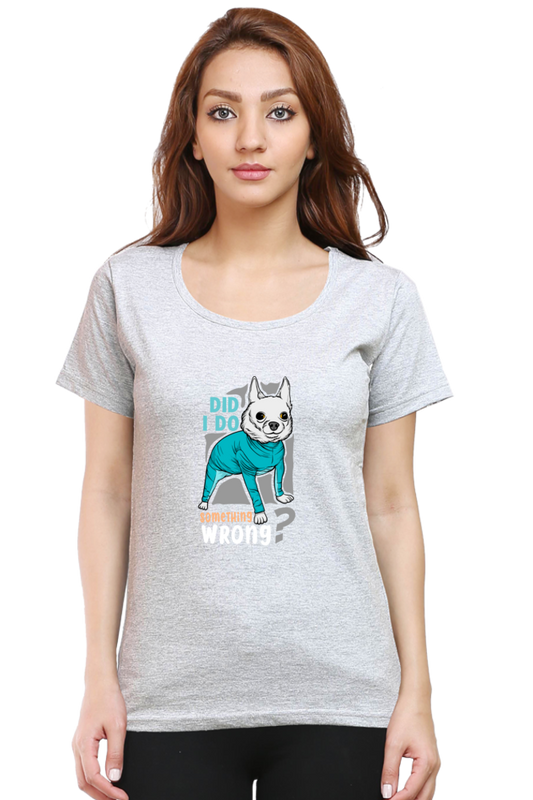 Women’s Round Neck Printed Funny & Queen SVG T-Shirts -  wrong