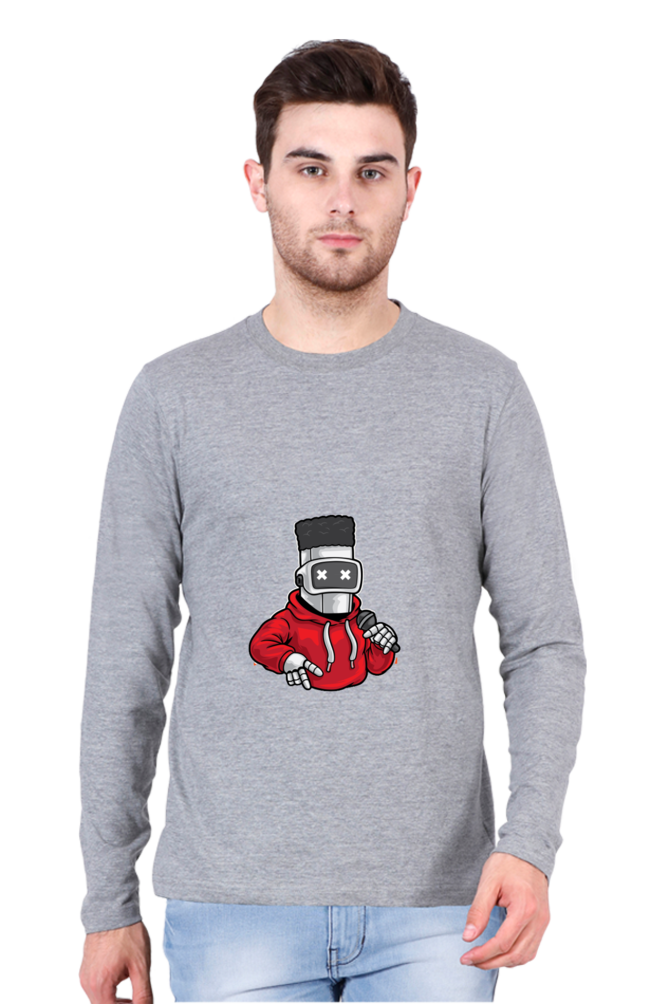 Men’s  Dance Full Sleeve - T Shirt - robot hip-hop