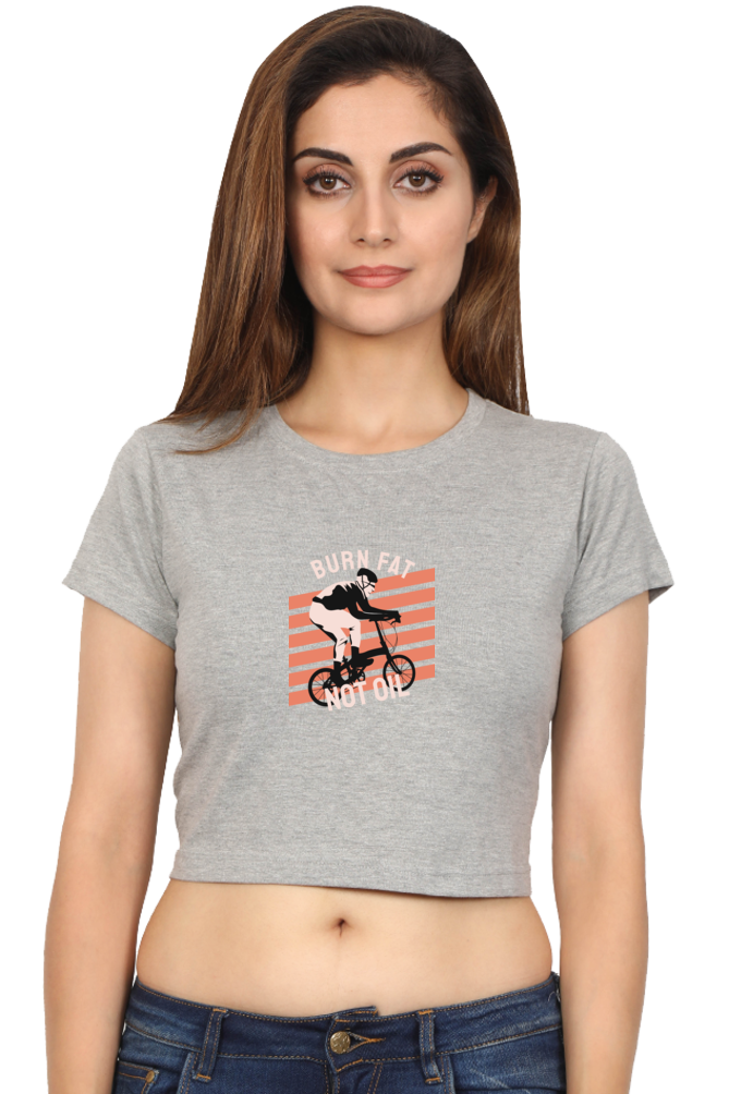 Women Rider Crop Top - burn fat