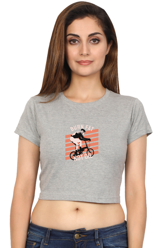 Women Rider Crop Top - burn fat
