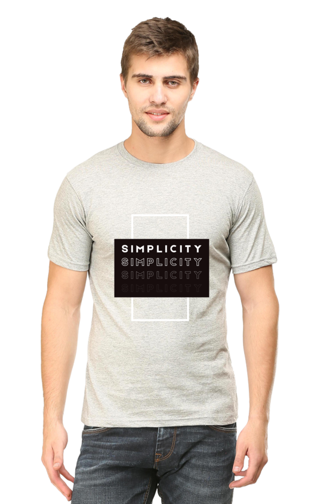 Minimalistic Unisex Cotton Round Neck T-shirt