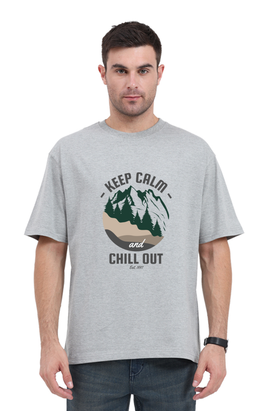 Men Adventure Oversized Classic T Shirt  - chill out
