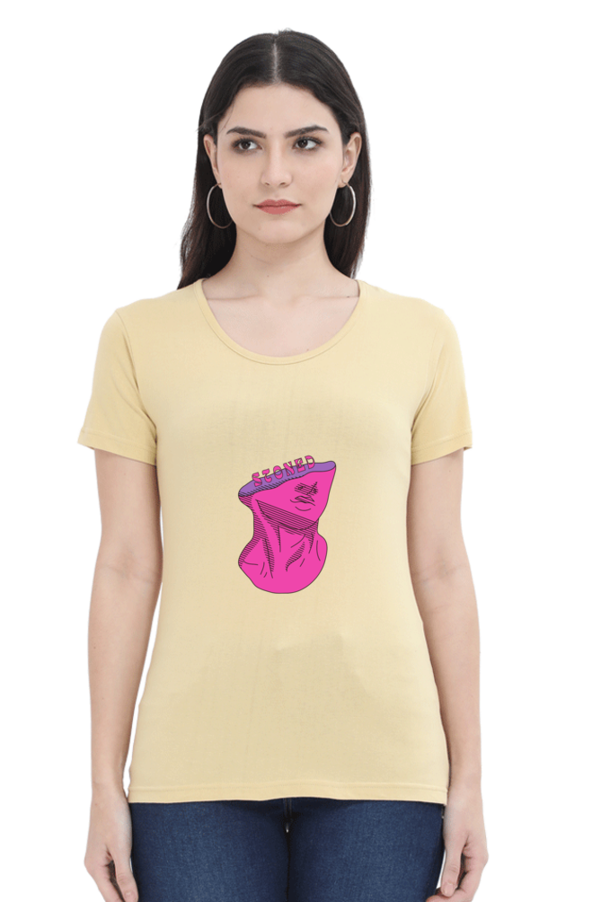 Women’s Round Neck Stones T-Shirts - Stoned Head