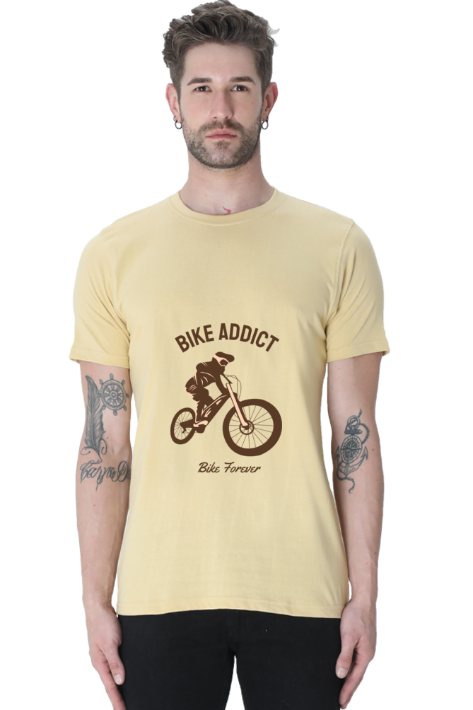 Men's BMX Cotton Round Neck T-Shirt - addict