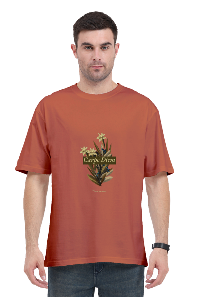 Men Motivational Oversized Classic T Shirt  - Diem