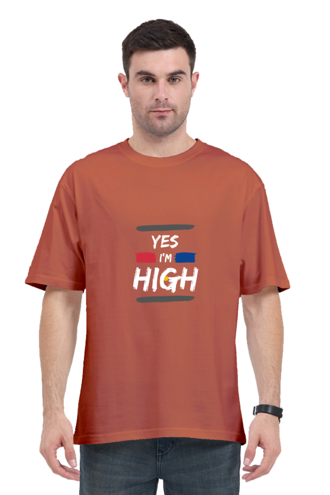 Round Neck Half-Sleeves - I'M High T-Shirt