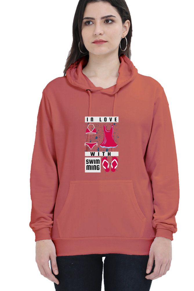 Women's Swimming Sweatshirts Hoodie - In Love
