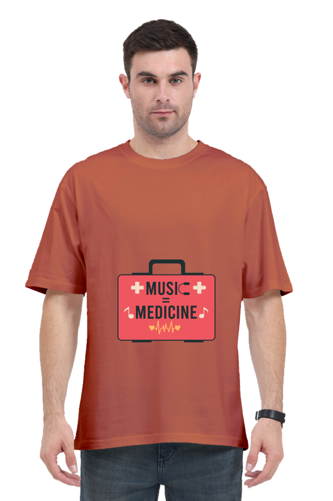 Men Oversized Classic T Shirt - Medicine