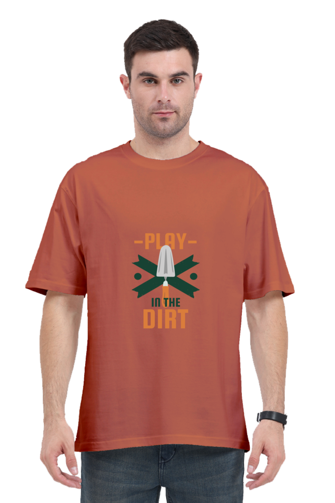 Men Gardening Oversized Classic T Shirt  -  dirt