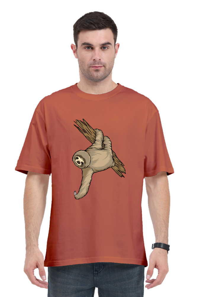 Men Sloth Oversized Classic T Shirt  - filmy