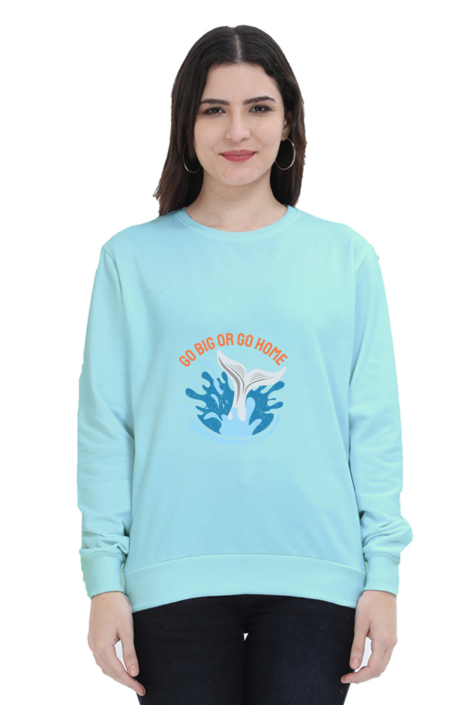 Women Swimming Sweatshirt - Go Home
