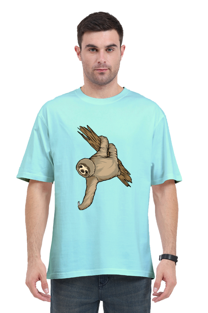 Men Sloth Oversized Classic T Shirt  - filmy