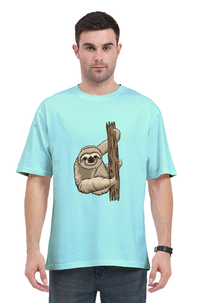 Men Sloth Oversized Classic T Shirt  - grandpaa sloth