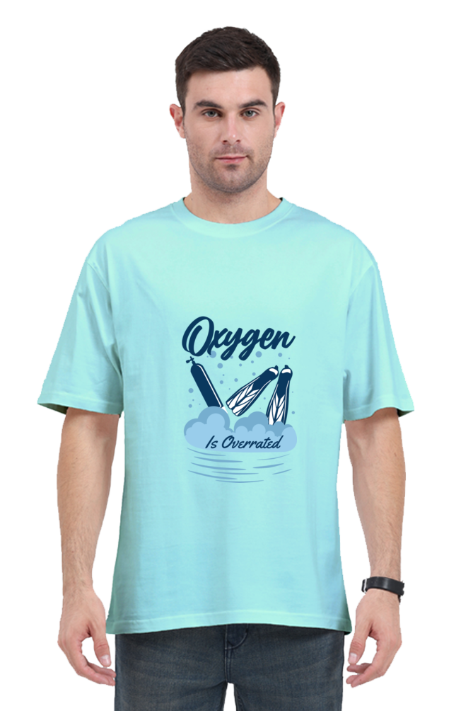 Men Swimming Oversized Classic T Shirt  - Overrated