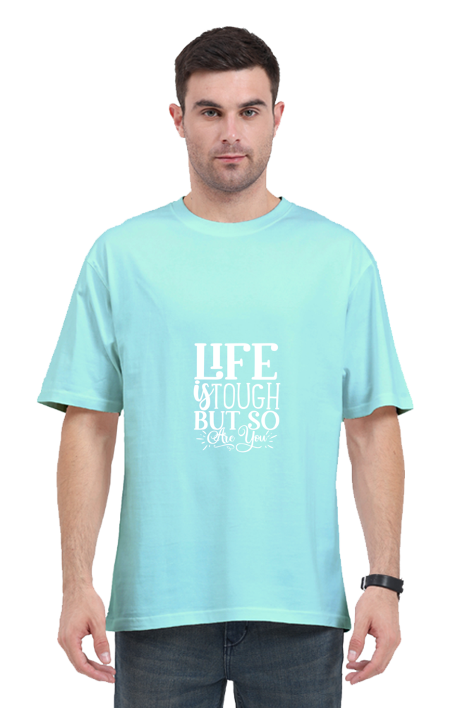 Men Motivational Oversized Classic T Shirt  - Tough