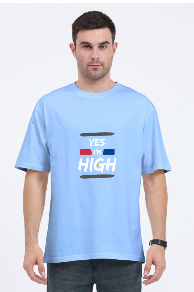 Round Neck Half-Sleeves - I'M High T-Shirt