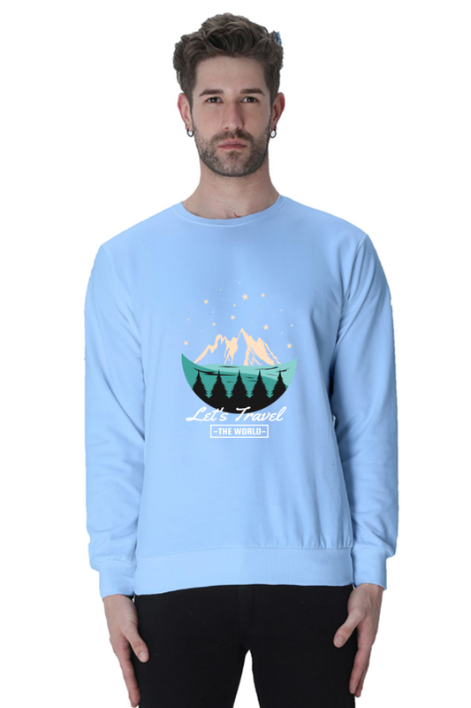 Men Adventure Sweatshirt - let's travel