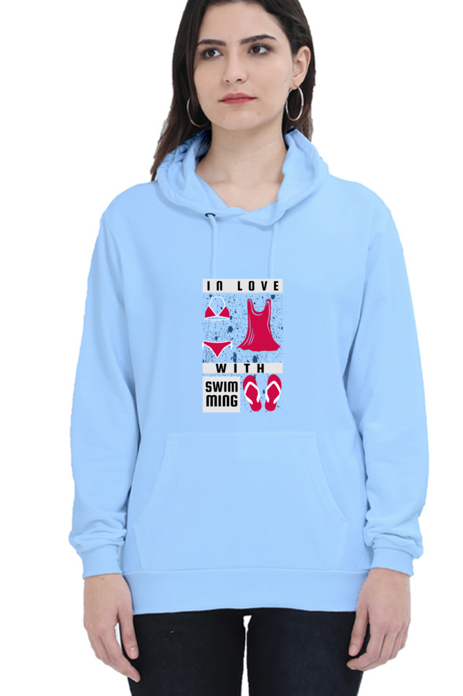 Women's Swimming Sweatshirts Hoodie - In Love