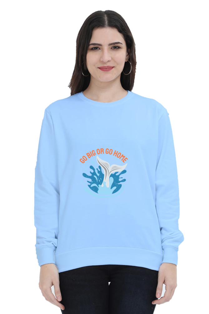 Women Swimming Sweatshirt - Go Home