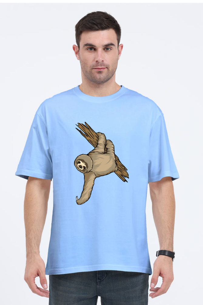 Men Sloth Oversized Classic T Shirt  - filmy
