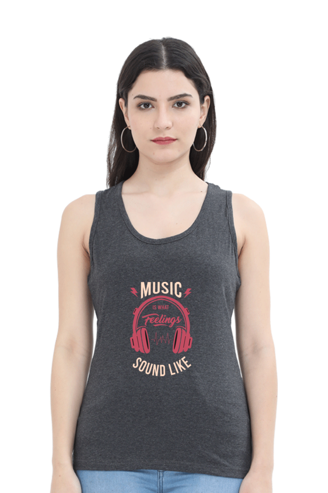 Women Music Tank Top - Feelings