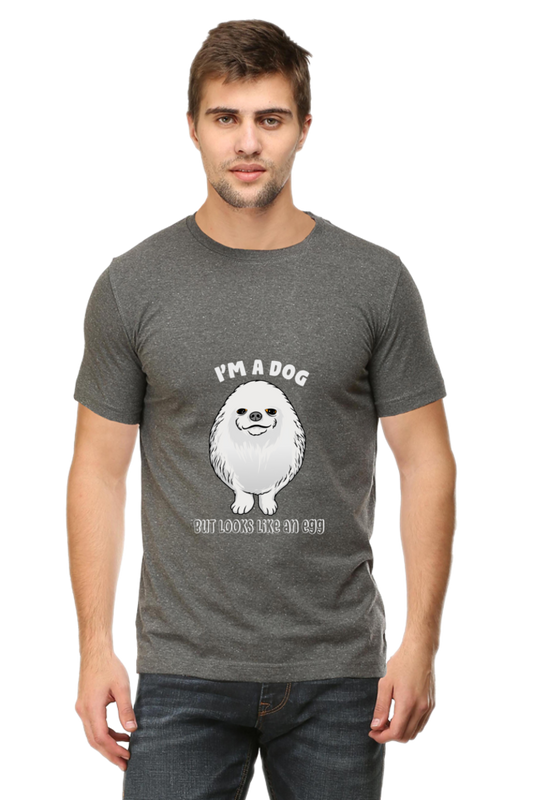 Men's Funny & Queen SVG Round Neck T-Shirt - dog