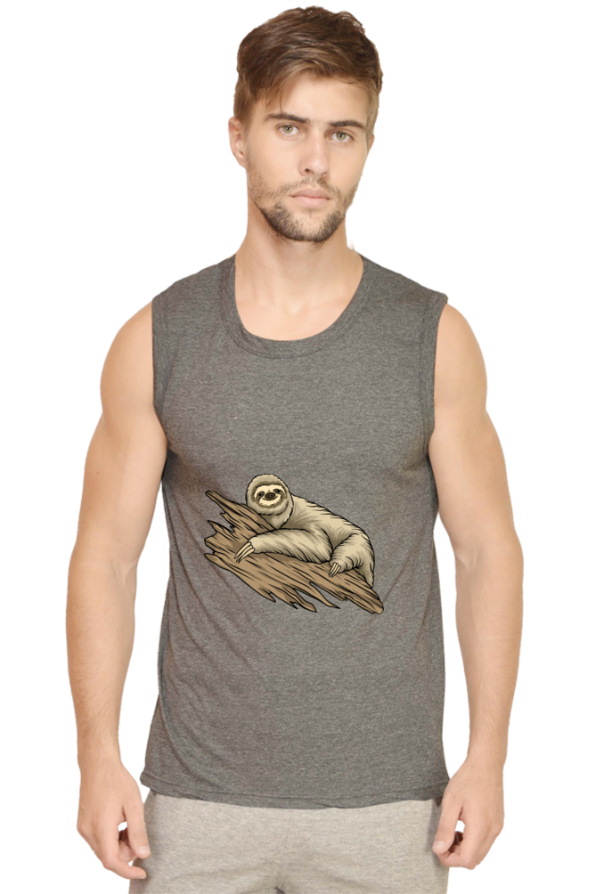 Men’s Sloth Gym Vest - just chill