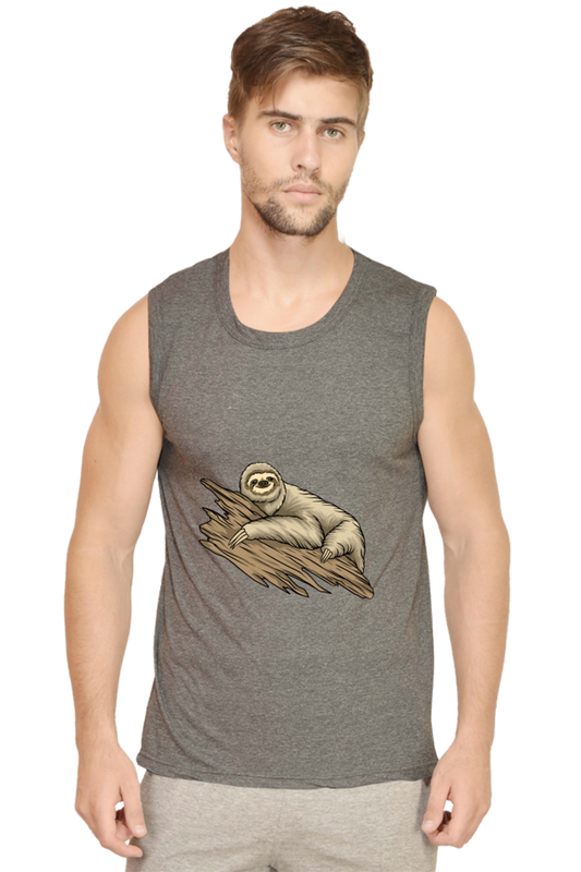 Men’s Sloth Gym Vest - just chill