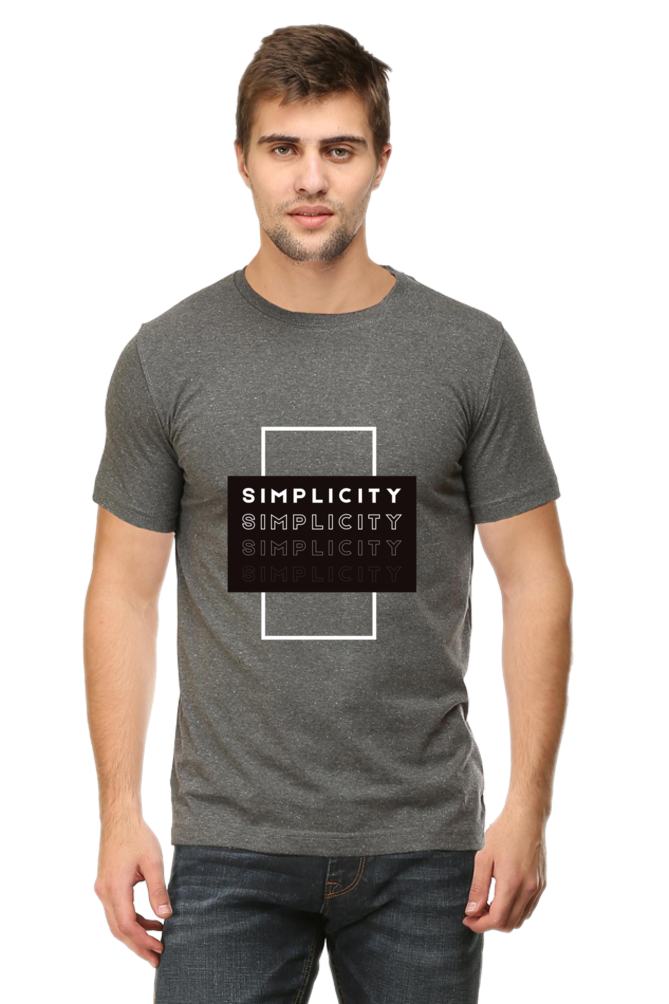 Minimalistic Unisex Cotton Round Neck T-shirt