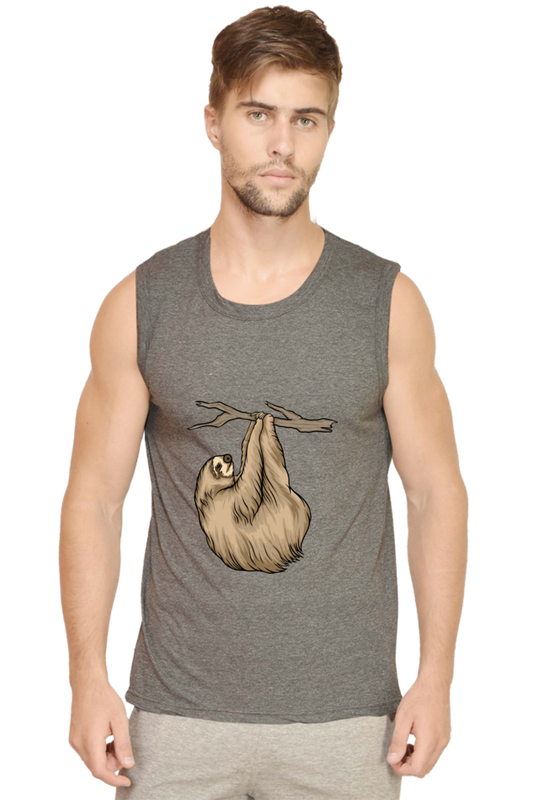Men’s Sloth Gym Vest - do not disturb
