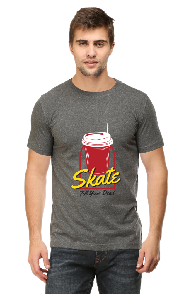 Skateboard Unisex Cotton Round Neck T-shirt - Skate