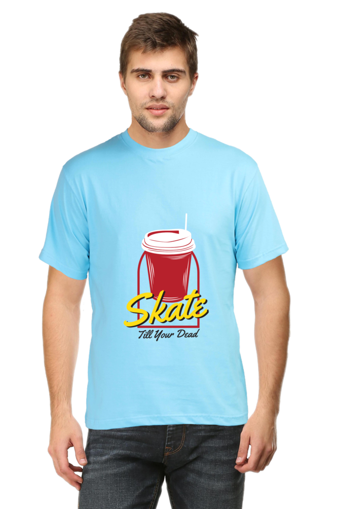 Skateboard Unisex Cotton Round Neck T-shirt - Skate